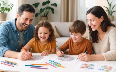 Family Bonding Through Colouring