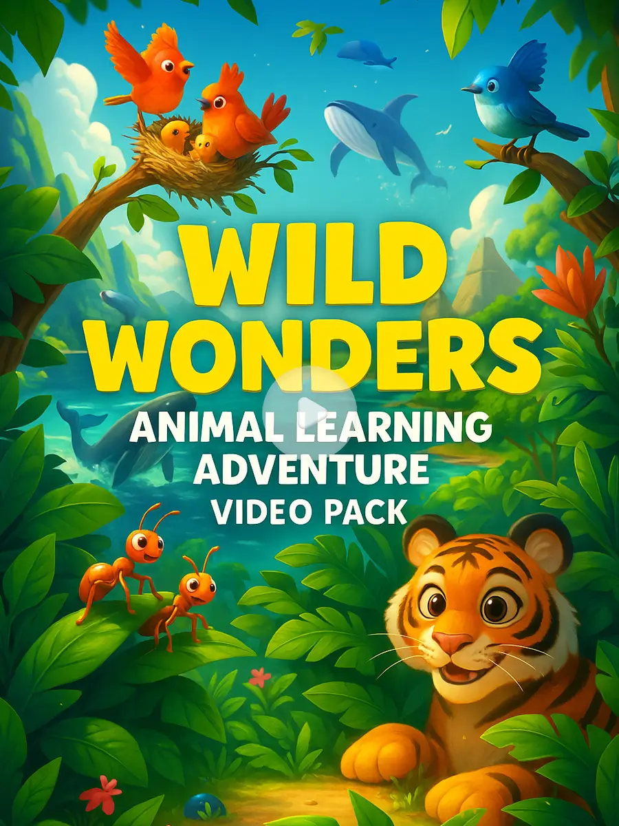 Wild Wonders Animal Learning Adventure Video Pack